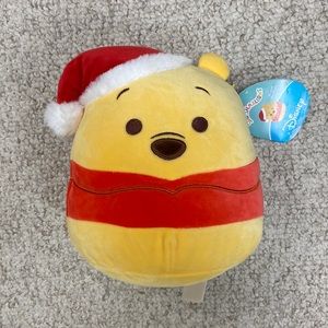 NWT Disney’s Winnie the Pooh Christmas Hat Squishmallows 8”